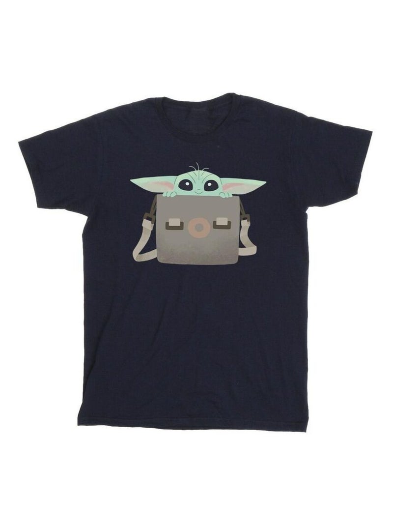Star Wars - T-shirt THE MANDALORIAN Bleu marine - Kiabi