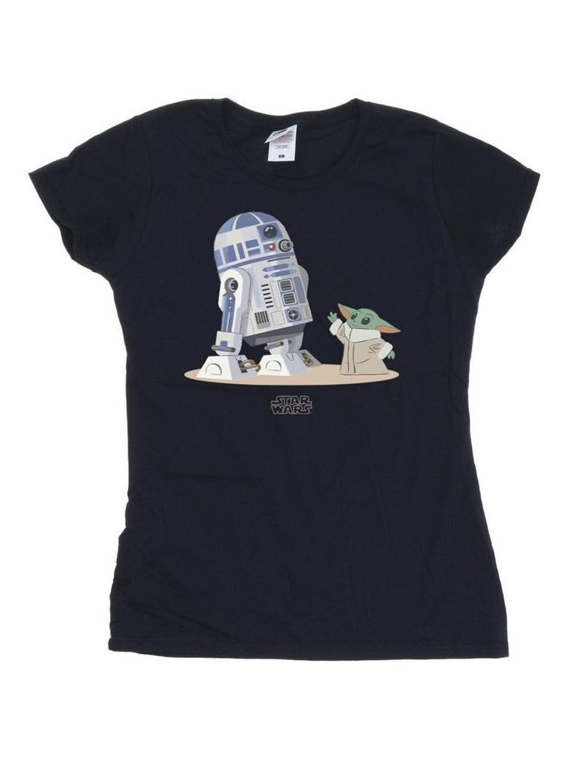 Star Wars - T-shirt THE MANDALORIAN Bleu marine - Kiabi