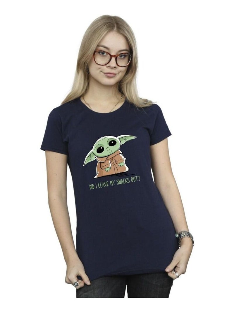 Star Wars - T-shirt THE MANDALORIAN Bleu marine - Kiabi