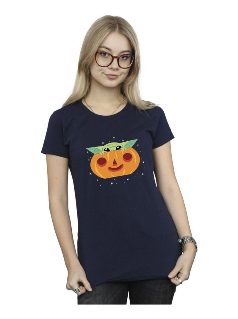 Star Wars - T-shirt THE MANDALORIAN Bleu marine - Kiabi