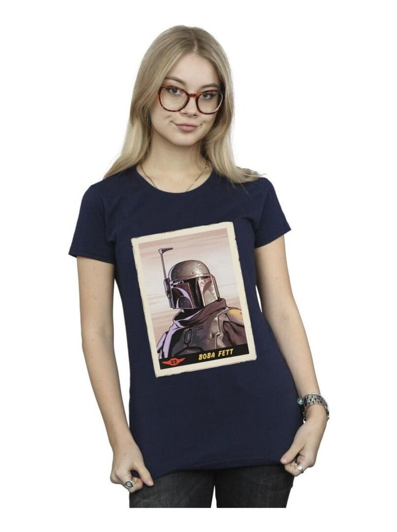 Star Wars - T-shirt THE MANDALORIAN Bleu marine - Kiabi