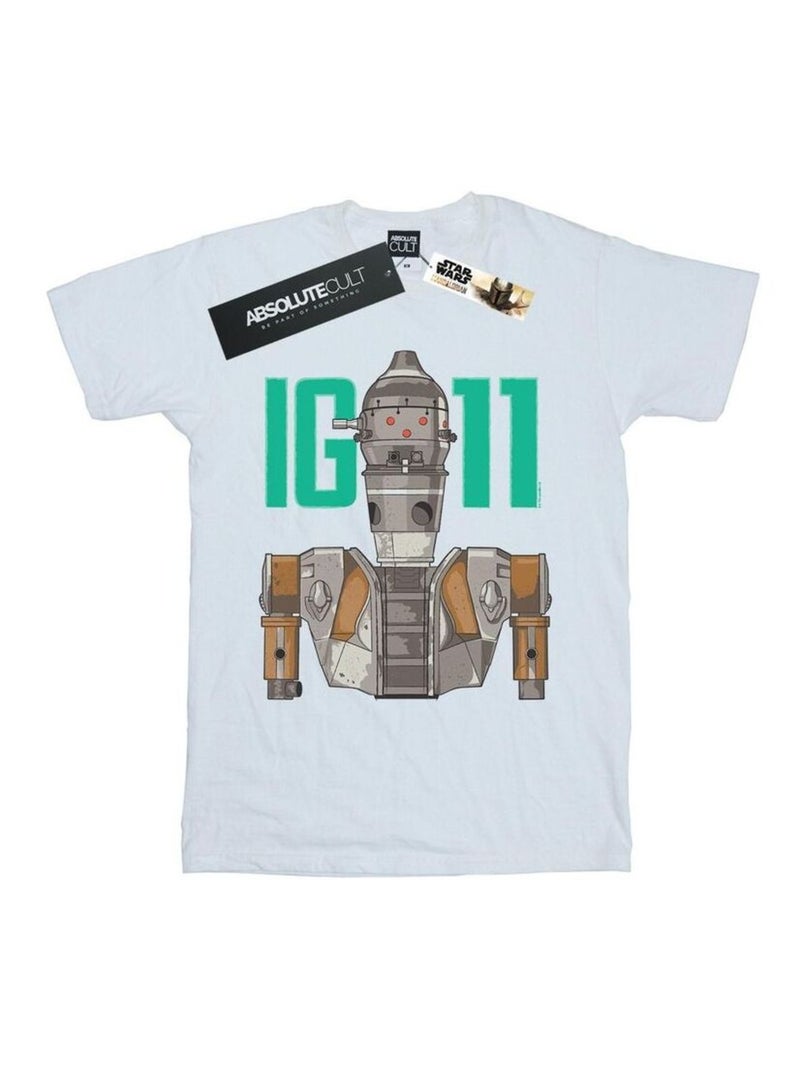 Star Wars - T-shirt THE MANDALORIAN BOUNTY HUNTER Blanc - Kiabi