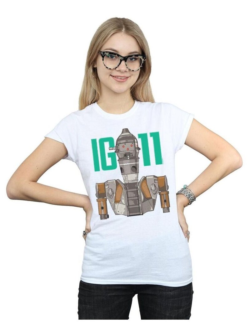 Star Wars - T-shirt THE MANDALORIAN BOUNTY HUNTER Blanc - Kiabi