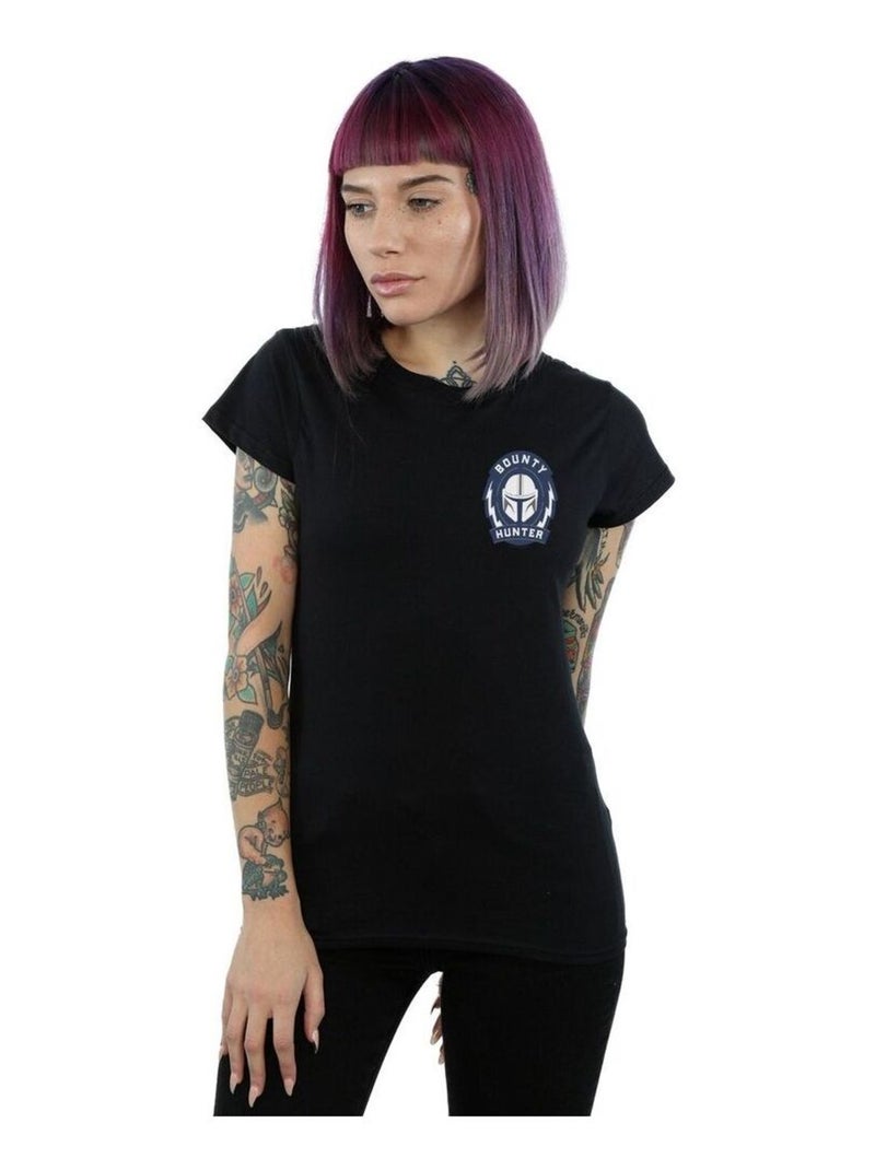 Star Wars - T-shirt THE MANDALORIAN BOUNTY HUNTER Noir - Kiabi