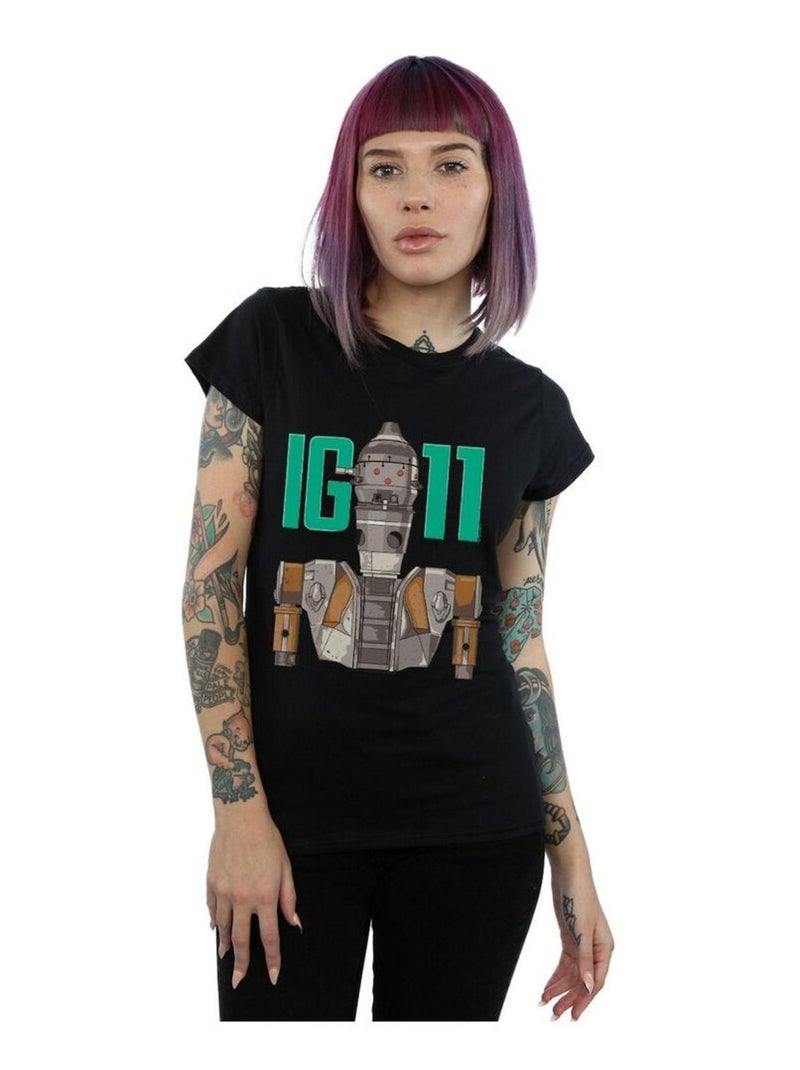 Star Wars - T-shirt THE MANDALORIAN BOUNTY HUNTER Noir - Kiabi