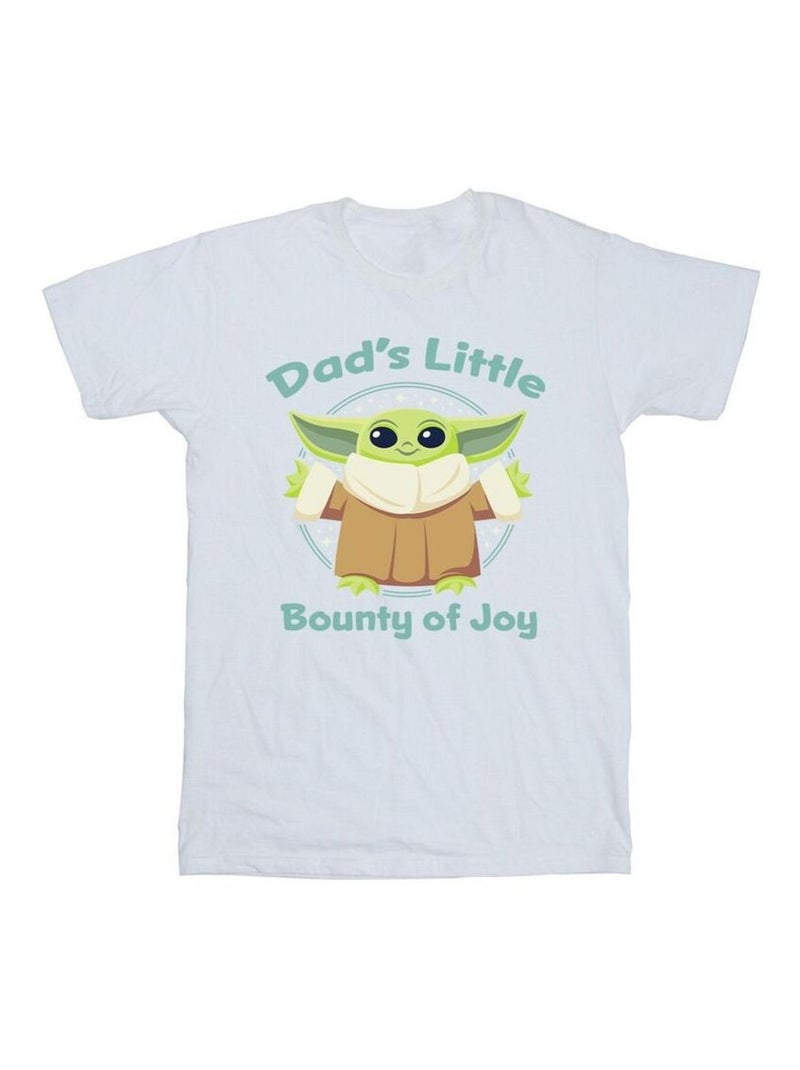 Star Wars - T-shirt THE MANDALORIAN BOUNTY OF JOY Blanc - Kiabi