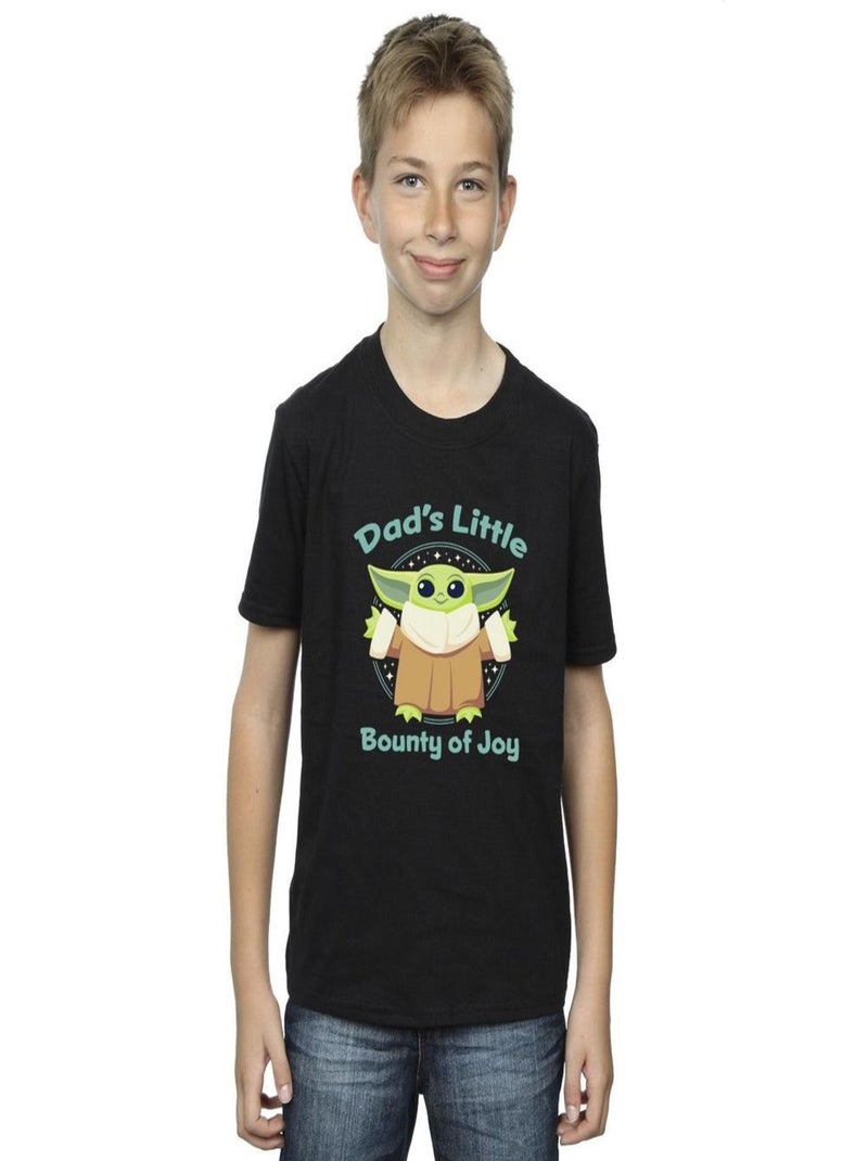 Star Wars - T-shirt THE MANDALORIAN BOUNTY OF JOY Noir - Kiabi
