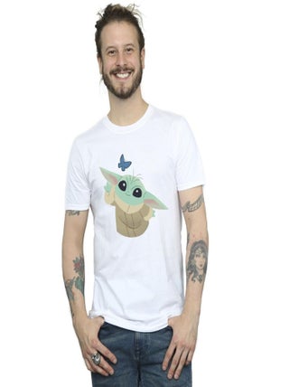 Star Wars - T-shirt THE MANDALORIAN BUTTERFLY CATCHING