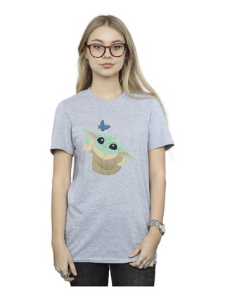 Star Wars - T-shirt THE MANDALORIAN BUTTERFLY CATCHING