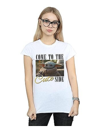 Star Wars - T-shirt THE MANDALORIAN COME TO THE CUTE SIDE