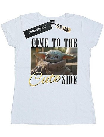 Star Wars - T-shirt THE MANDALORIAN COME TO THE CUTE SIDE