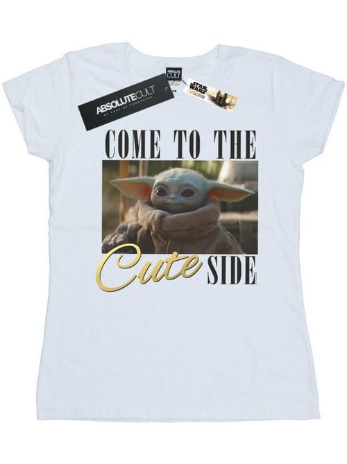 Star Wars - T-shirt THE MANDALORIAN COME TO THE CUTE SIDE - Kiabi Star Wars - T-shirt THE MANDALORIAN COME TO THE CUTE SIDE - Kiabi