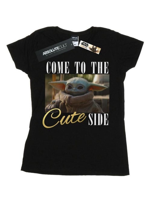 Star Wars - T-shirt THE MANDALORIAN COME TO THE CUTE SIDE - Kiabi Star Wars - T-shirt THE MANDALORIAN COME TO THE CUTE SIDE - Kiabi