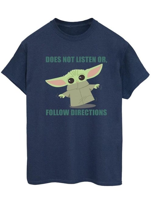 Star Wars - T-shirt THE MANDALORIAN DOES NOT LISTEN - Kiabi Star Wars - T-shirt THE MANDALORIAN DOES NOT LISTEN - Kiabi