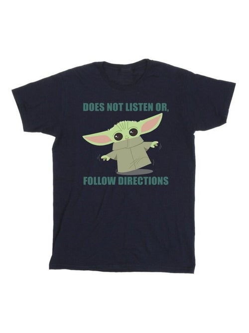 Star Wars - T-shirt THE MANDALORIAN DOES NOT LISTEN - Kiabi