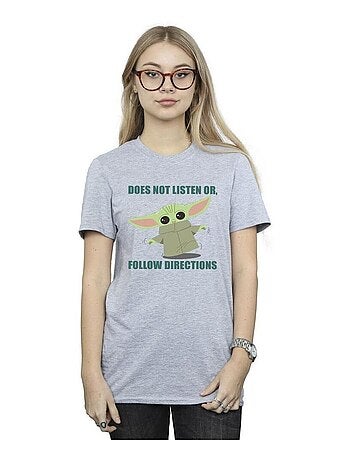 Star Wars - T-shirt THE MANDALORIAN DOES NOT LISTEN