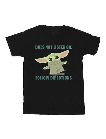 Star Wars - T-shirt THE MANDALORIAN DOES NOT LISTEN
