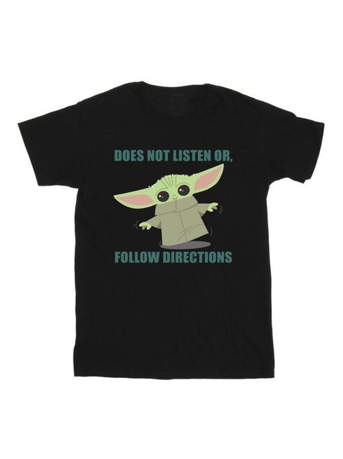 Star Wars - T-shirt THE MANDALORIAN DOES NOT LISTEN - Kiabi