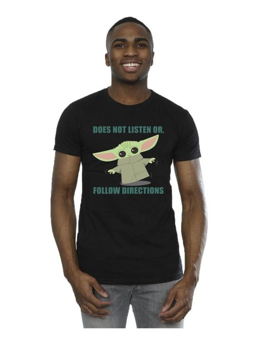Star Wars - T-shirt THE MANDALORIAN DOES NOT LISTEN - Kiabi
