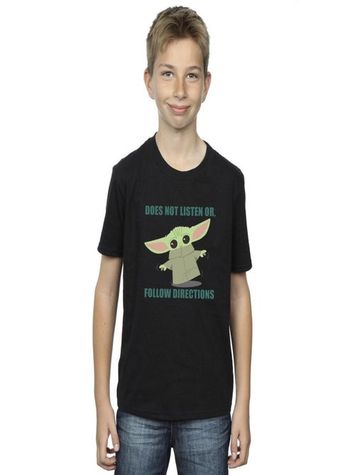 Star Wars - T-shirt THE MANDALORIAN DOES NOT LISTEN - Kiabi