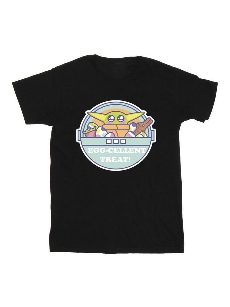Star Wars - T-shirt THE MANDALORIAN EGGCELLENT EASTER Noir - Kiabi