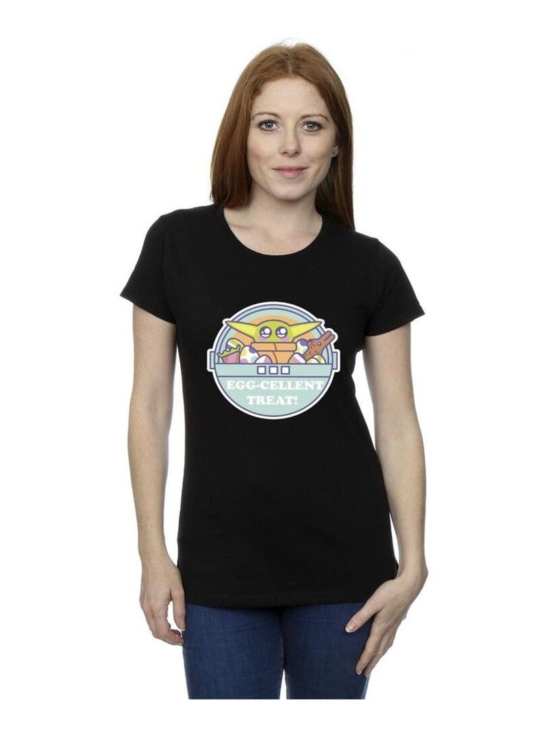 Star Wars - T-shirt THE MANDALORIAN EGGCELLENT EASTER Noir - Kiabi