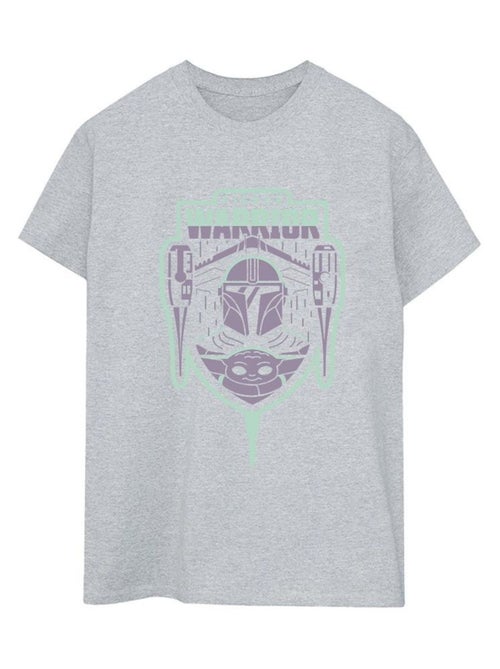 Star Wars - T-shirt THE MANDALORIAN FIERCE WARRIOR - Kiabi Star Wars - T-shirt THE MANDALORIAN FIERCE WARRIOR - Kiabi