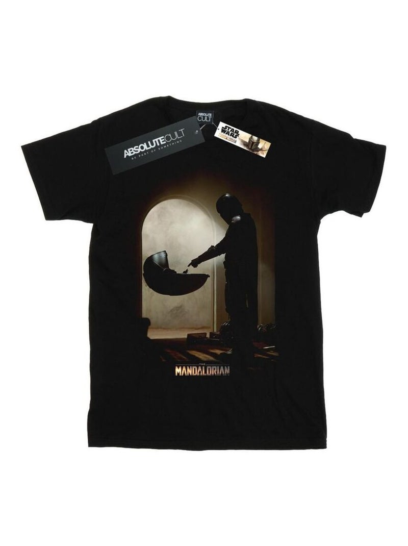 Star Wars - T-shirt THE MANDALORIAN FIND THE CHILD Noir - Kiabi