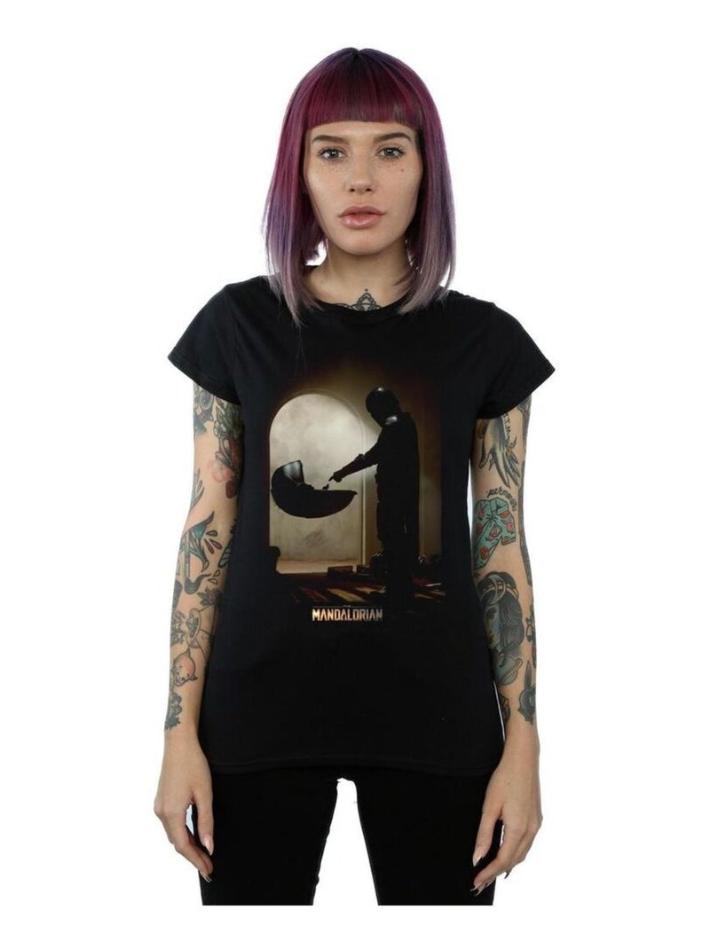 Star Wars - T-shirt THE MANDALORIAN FIND THE CHILD Noir - Kiabi