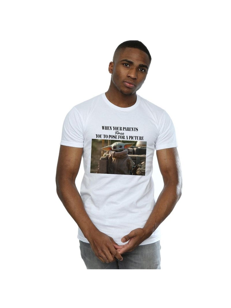 Star Wars - T-shirt THE MANDALORIAN FORCE Blanc - Kiabi