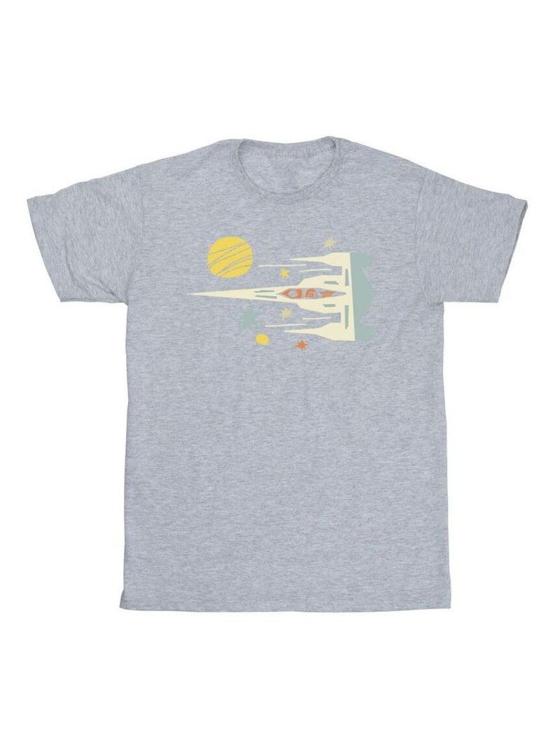 Star Wars - T-shirt THE MANDALORIAN Gris chiné - Kiabi