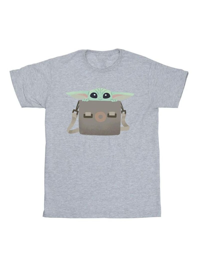 Star Wars - T-shirt THE MANDALORIAN Gris chiné - Kiabi
