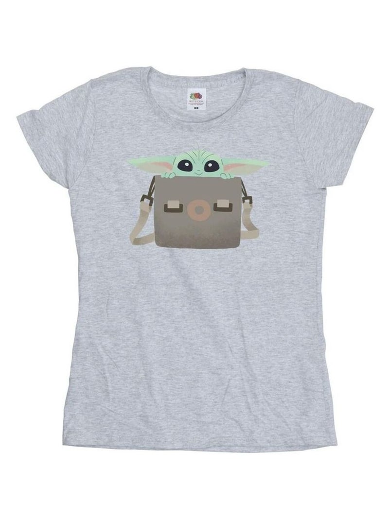 Star Wars - T-shirt THE MANDALORIAN Gris chiné - Kiabi