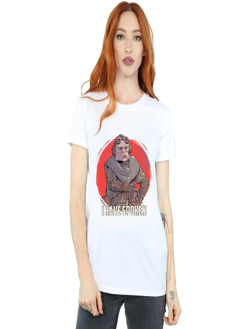 Star Wars - T-shirt THE MANDALORIAN HAVE SPOKEN Blanc - Kiabi
