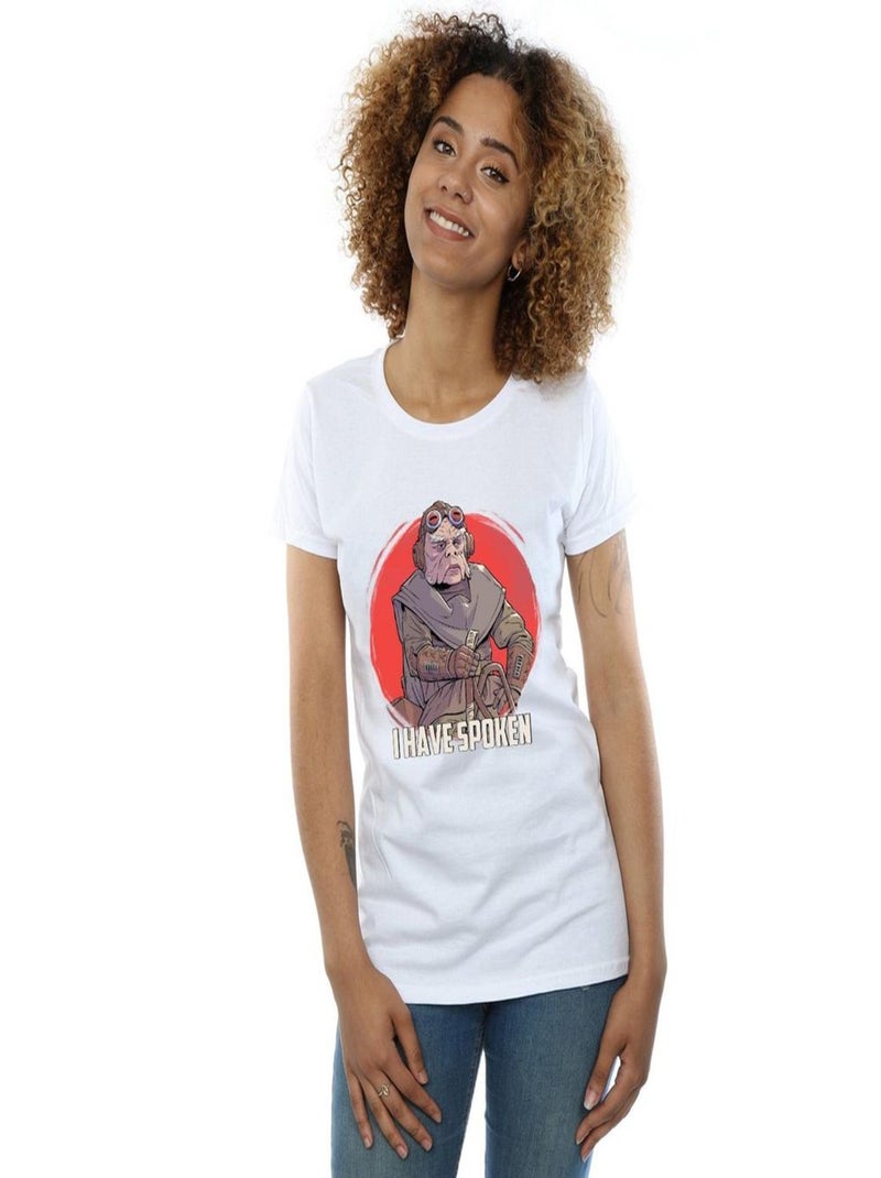 Star Wars - T-shirt THE MANDALORIAN HAVE SPOKEN Blanc - Kiabi