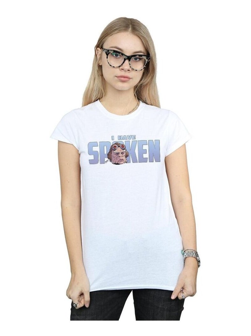 Star Wars - T-shirt THE MANDALORIAN HAVE SPOKEN Blanc - Kiabi