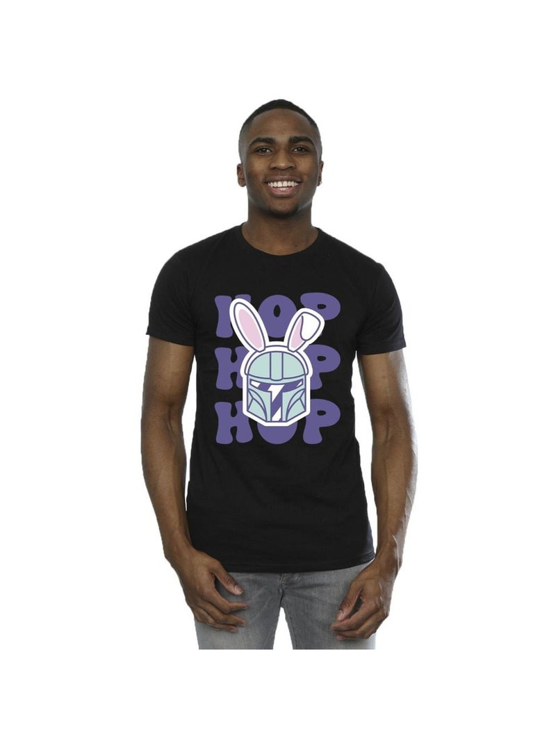 Star Wars - T-shirt THE MANDALORIAN HOP INTO EASTER Noir - Kiabi