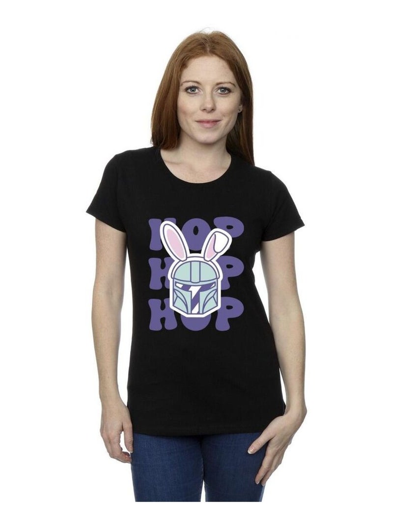 Star Wars - T-shirt THE MANDALORIAN HOP INTO EASTER Noir - Kiabi