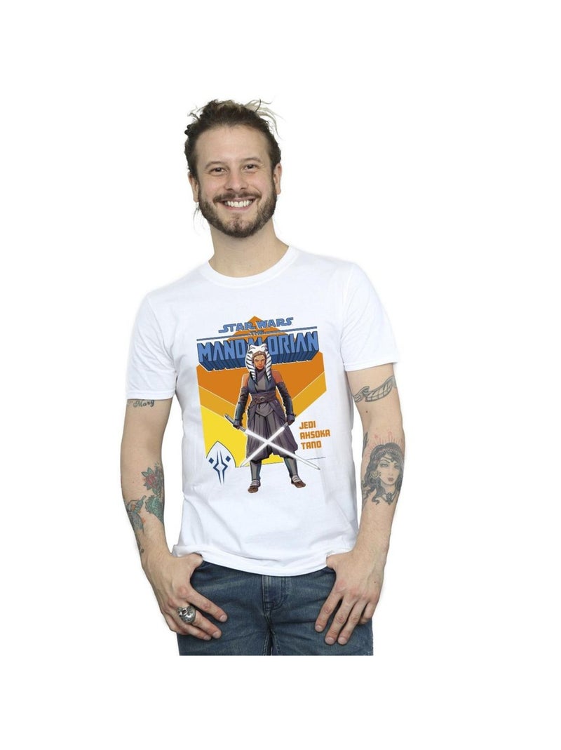 Star Wars - T-shirt THE MANDALORIAN JEDI Blanc - Kiabi