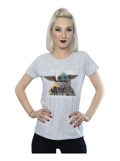 Star Wars - T-shirt THE MANDALORIAN KEEP LOOKING CUTE - Kiabi