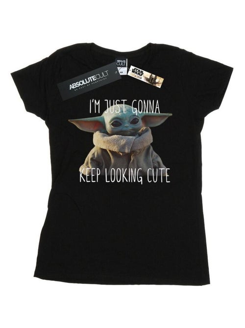 Star Wars - T-shirt THE MANDALORIAN KEEP LOOKING CUTE - Kiabi Star Wars - T-shirt THE MANDALORIAN KEEP LOOKING CUTE - Kiabi