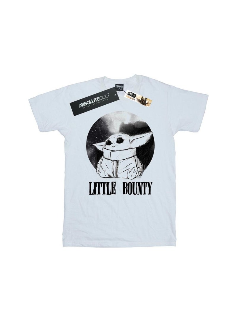 Star Wars - T-shirt THE MANDALORIAN LITTLE BOUNTY Blanc - Kiabi