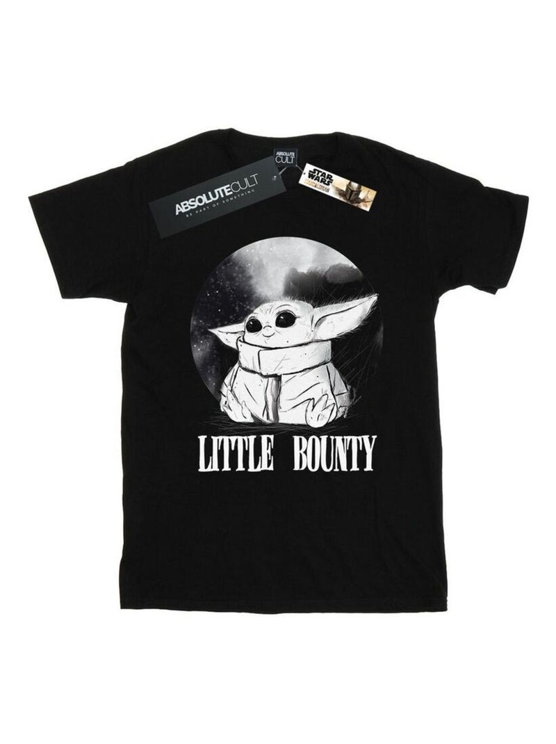 Star Wars - T-shirt THE MANDALORIAN LITTLE BOUNTY Noir - Kiabi