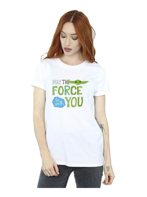 Star Wars - T-shirt THE MANDALORIAN MAY THE FORCE BE WITH YOU - Kiabi