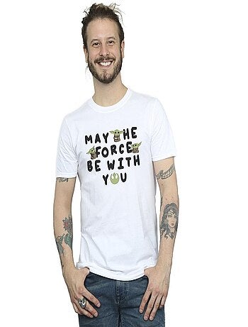 Star Wars - T-shirt THE MANDALORIAN MAY THE FORCE BE WITH YOU