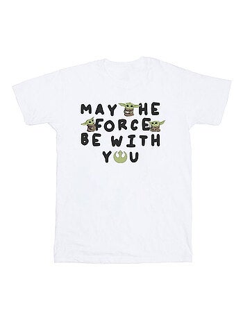 Star Wars - T-shirt THE MANDALORIAN MAY THE FORCE BE WITH YOU