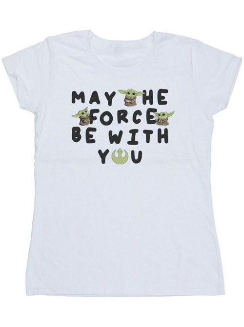 Star Wars - T-shirt THE MANDALORIAN MAY THE FORCE BE WITH YOU - Kiabi