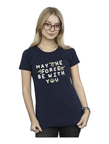 Star Wars - T-shirt THE MANDALORIAN MAY THE FORCE BE WITH YOU