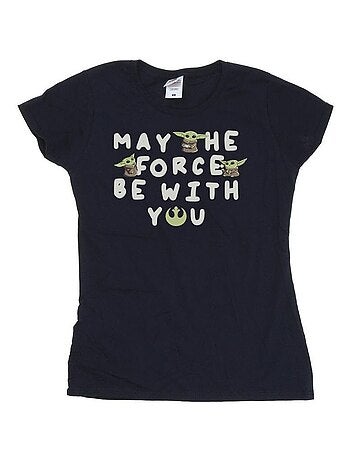 Star Wars - T-shirt THE MANDALORIAN MAY THE FORCE BE WITH YOU
