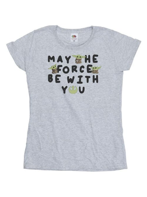 Star Wars - T-shirt THE MANDALORIAN MAY THE FORCE BE WITH YOU - Kiabi Star Wars - T-shirt THE MANDALORIAN MAY THE FORCE BE WITH YOU - Kiabi